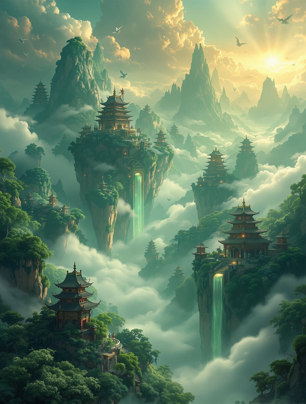 色七影院影视作品《山海经·奇谭》海报背景图